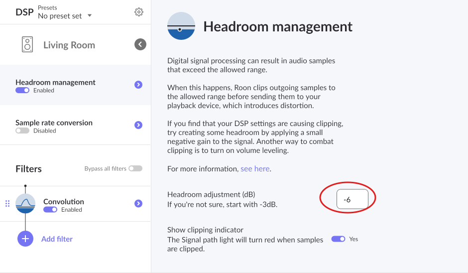 headroom management